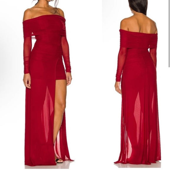 HAMPTON GOWN IN DEEP GARNET - Picture 10 of 16